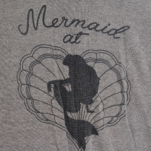 Disney Gray Long Sleeve Top with Mint Ruffle - Picture 5 of 8